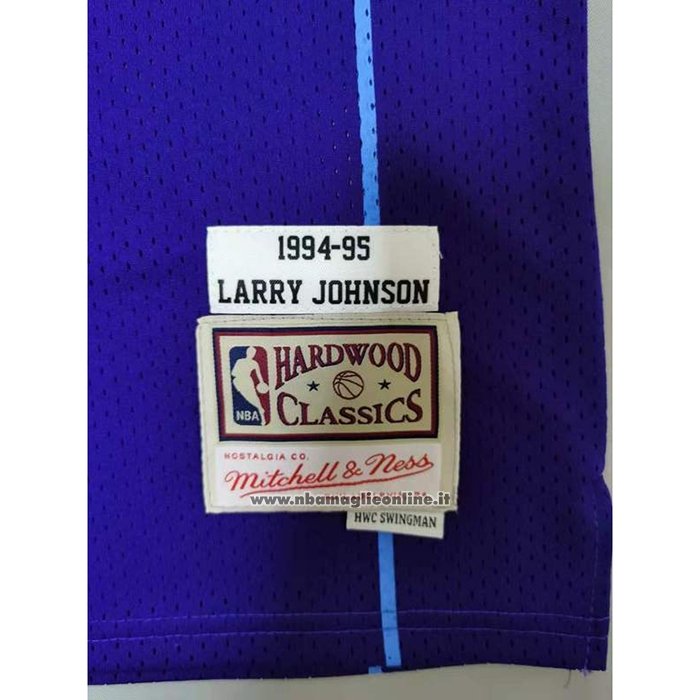 Maglia Charlotte Hornets Alonzo Mourning #33 Mitchell & Ness Viola